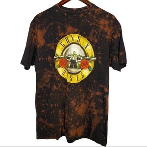 Guns ‘N’ Roses Bullet Logo Bleached Dyed Band Tee Unisex L